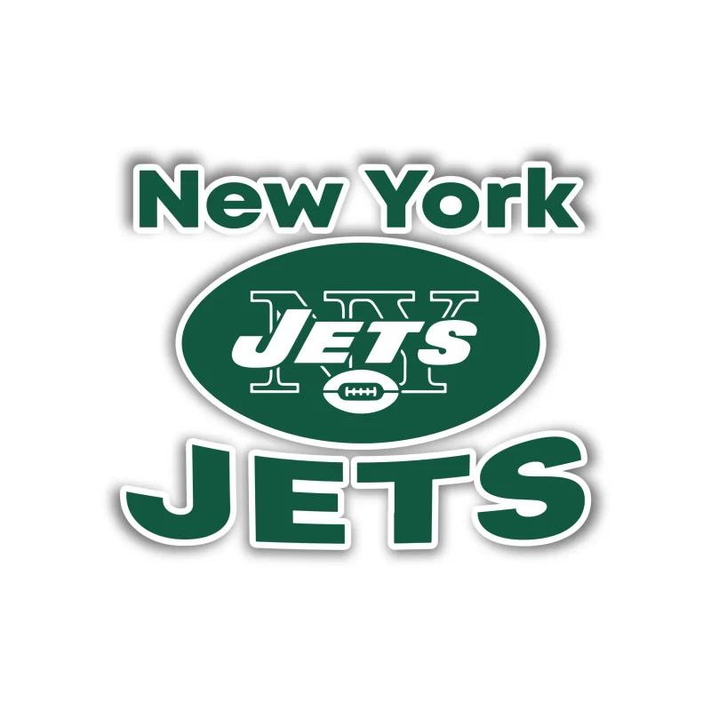 New York Jets - Football With Name - Iron On DTF Transfer - Custom Size
