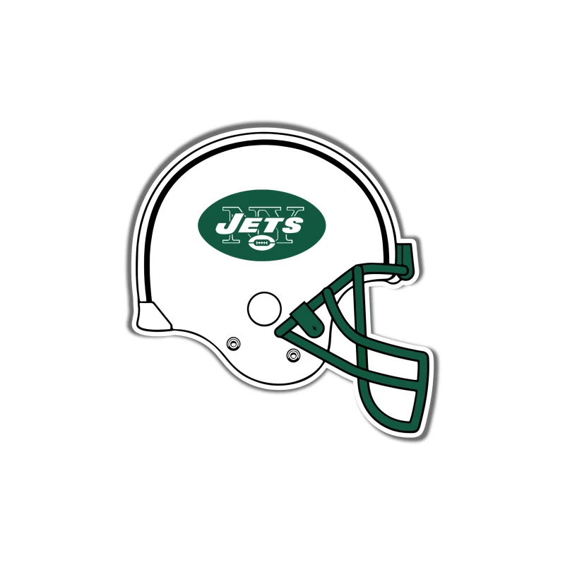 New York Jets - Helmet - Iron On DTF Transfer - Custom Size