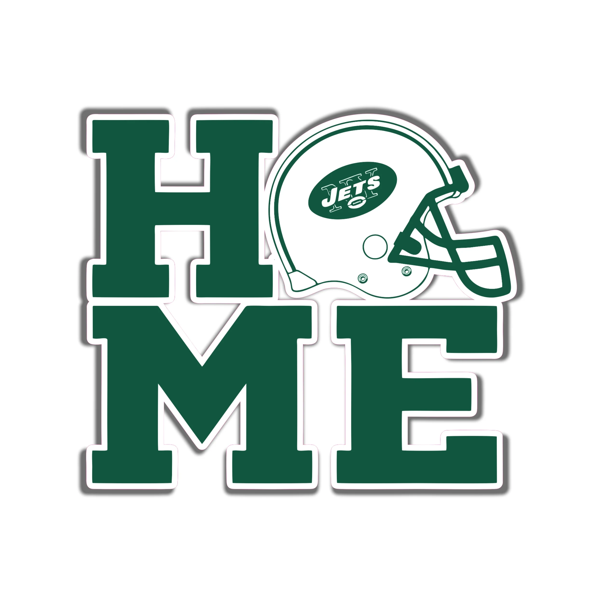 New York Jets - Home - Iron On DTF Transfer - Custom Size