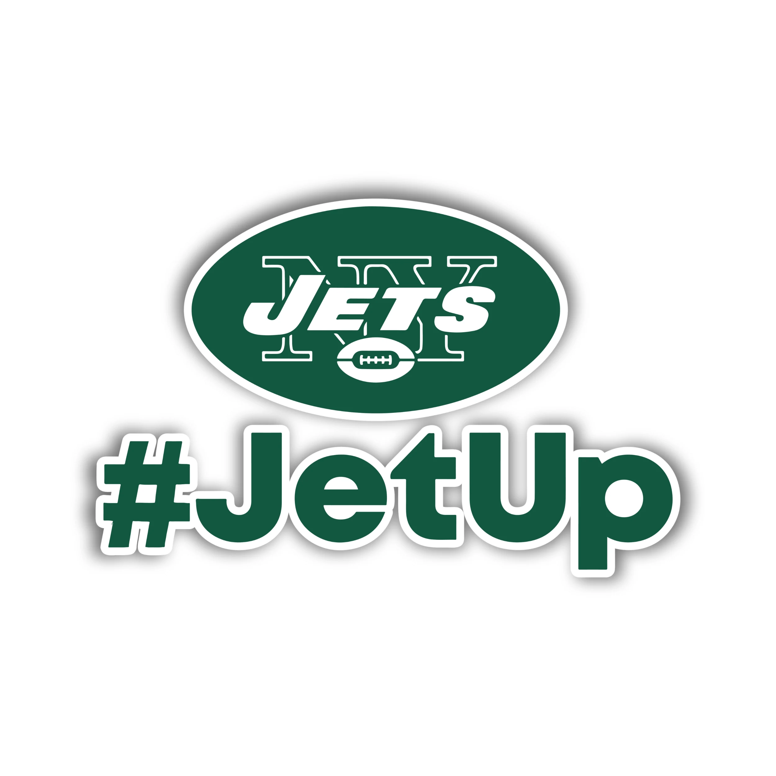 New York Jets - #JetUp - Iron On DTF Transfer - Custom Size