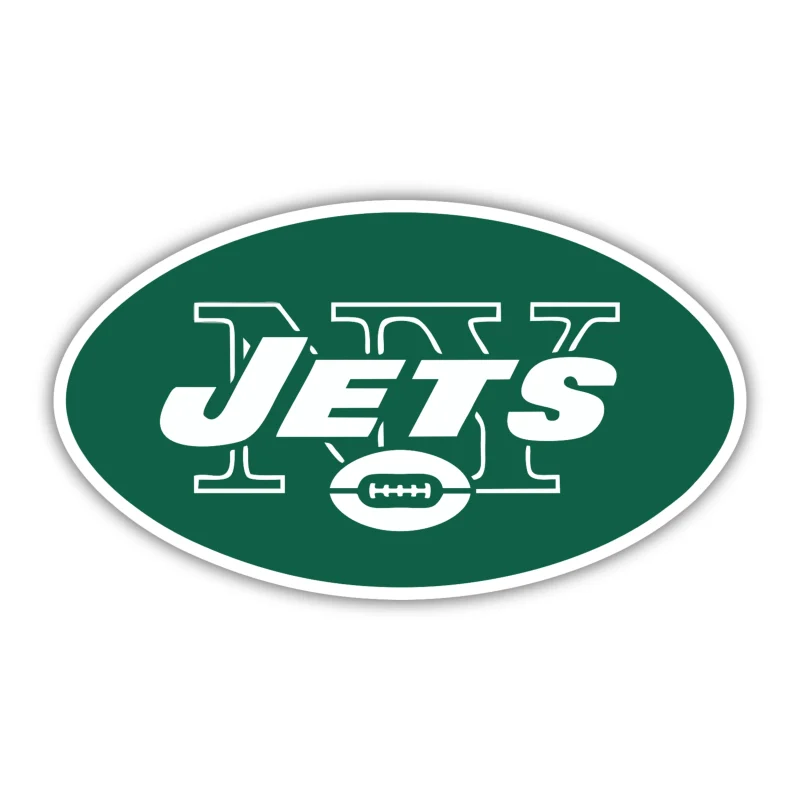 New York Jets - Logo - Full Color Vinyl Sticker - Custom Size