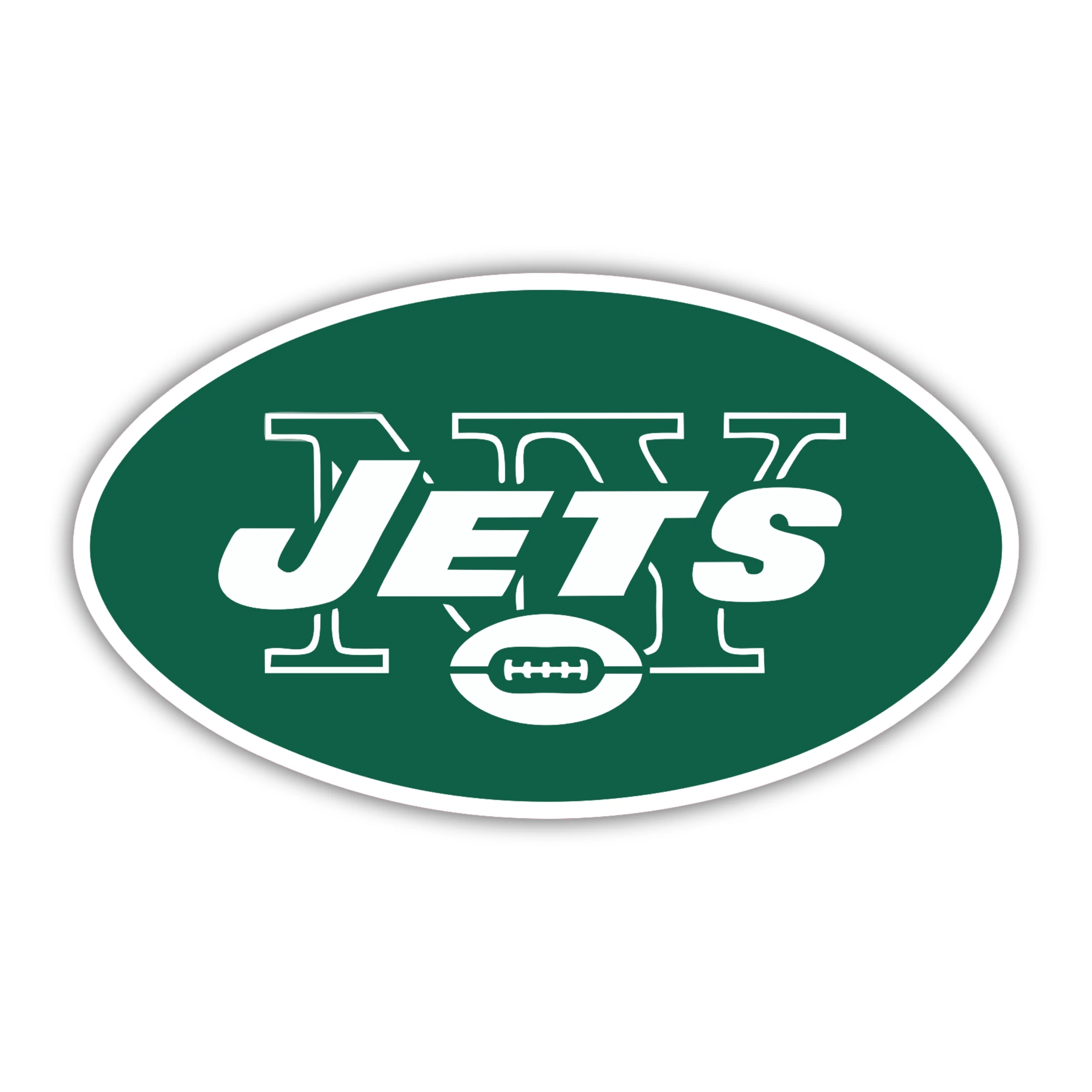 New York Jets - Logo - Full Color Vinyl Sticker - Custom Size