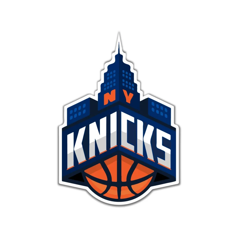 New York Knicks - Basketball With Name And City - Temporary Tattoo
