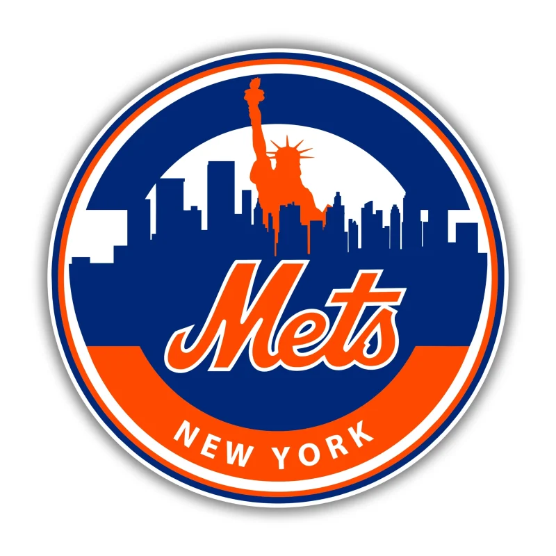 New York Mets - Full Color Vinyl Sticker - Custom Size