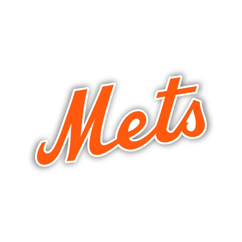 New York Mets - Orange Mets - Iron On DTF Transfer - Custom Size