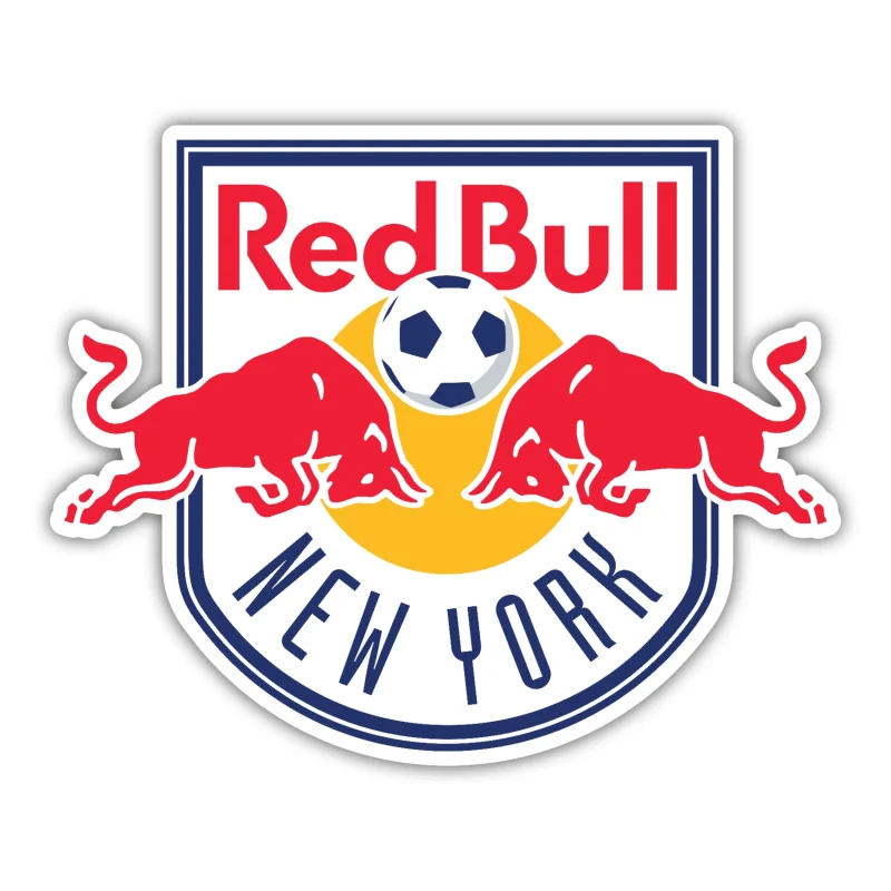 New York Red Bulls - Logo - Full Color Vinyl Sticker - Custom Size