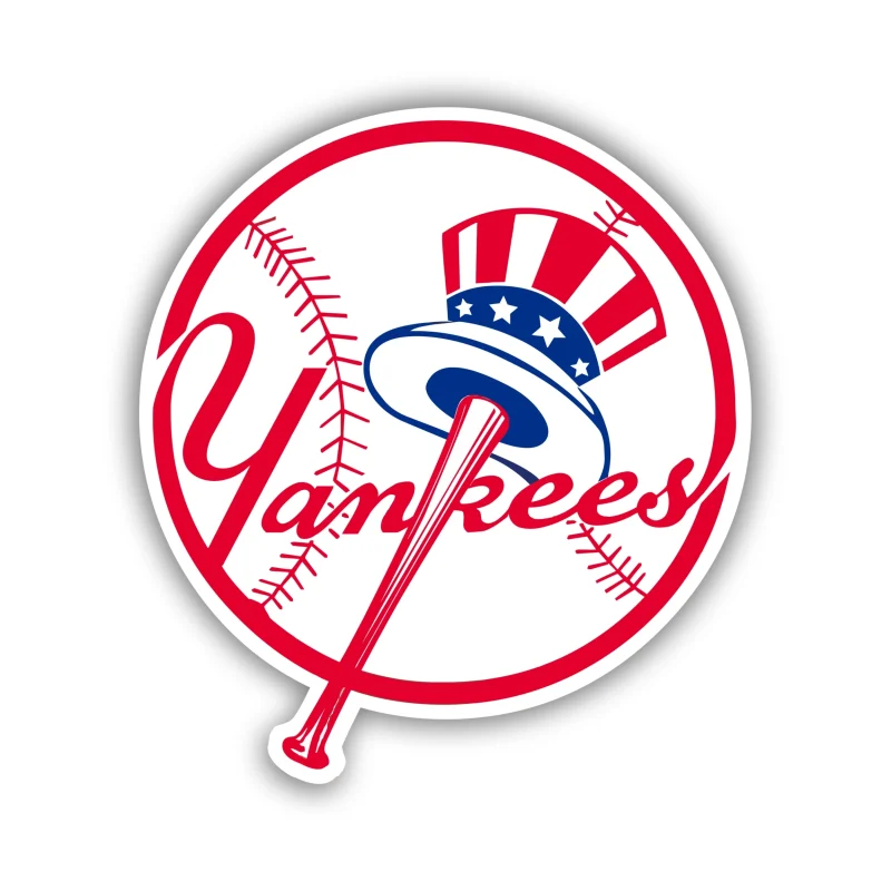 New York Yankees - Baseball with Yankees - Iron On DTF Transfer - Custom Size