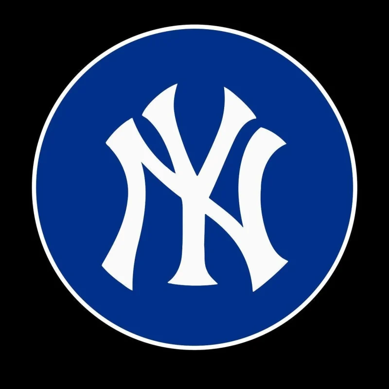 New York Yankees - Blue Circle With NY - Iron On DTF Transfer - Custom Size