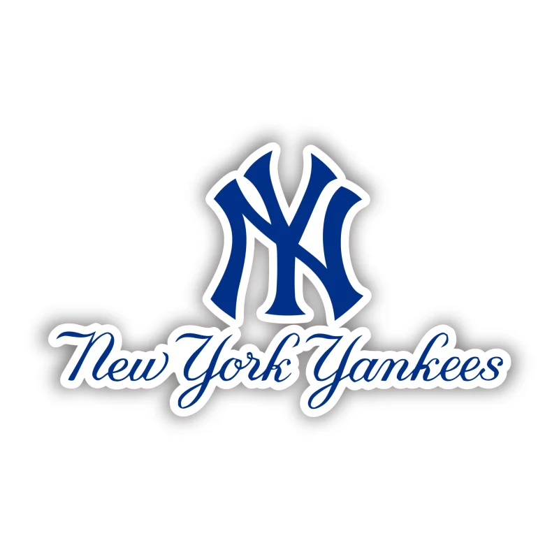 New York Yankees - Blue NY with Name - Iron On DTF Transfer - Custom Size