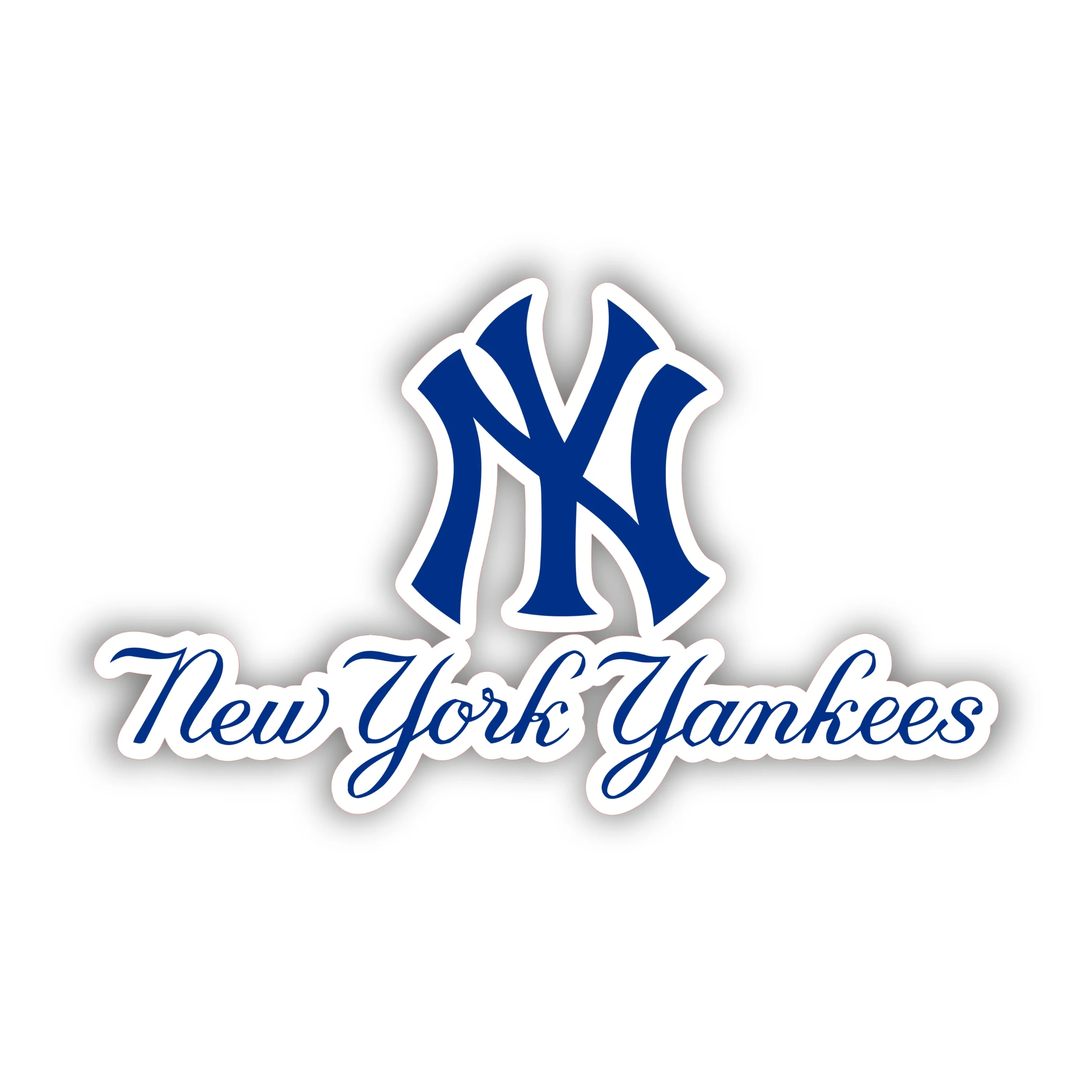New York Yankees - Blue NY with Name - Iron On DTF Transfer - Custom Size