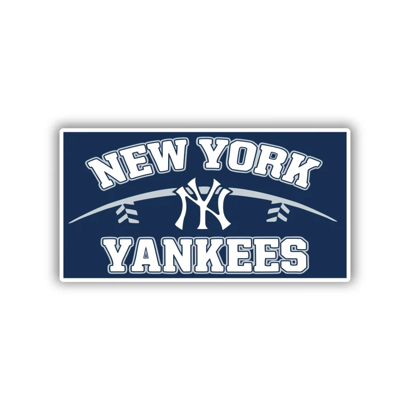 New York Yankees - Rectangle With Name - Temporary Tattoo