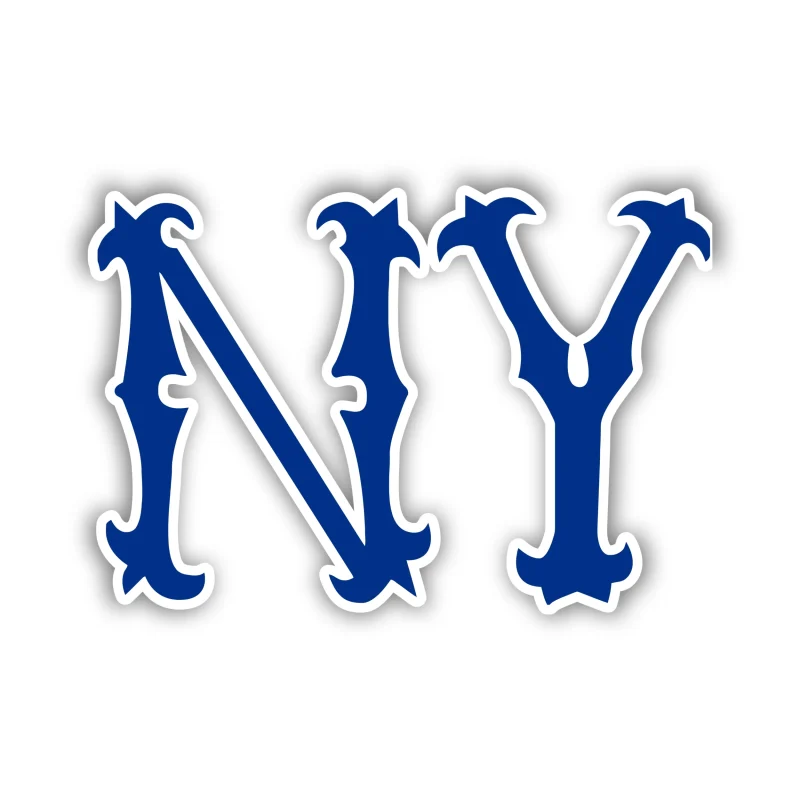 New York Yankees - Spiky NY - Iron On DTF Transfer - Custom Size