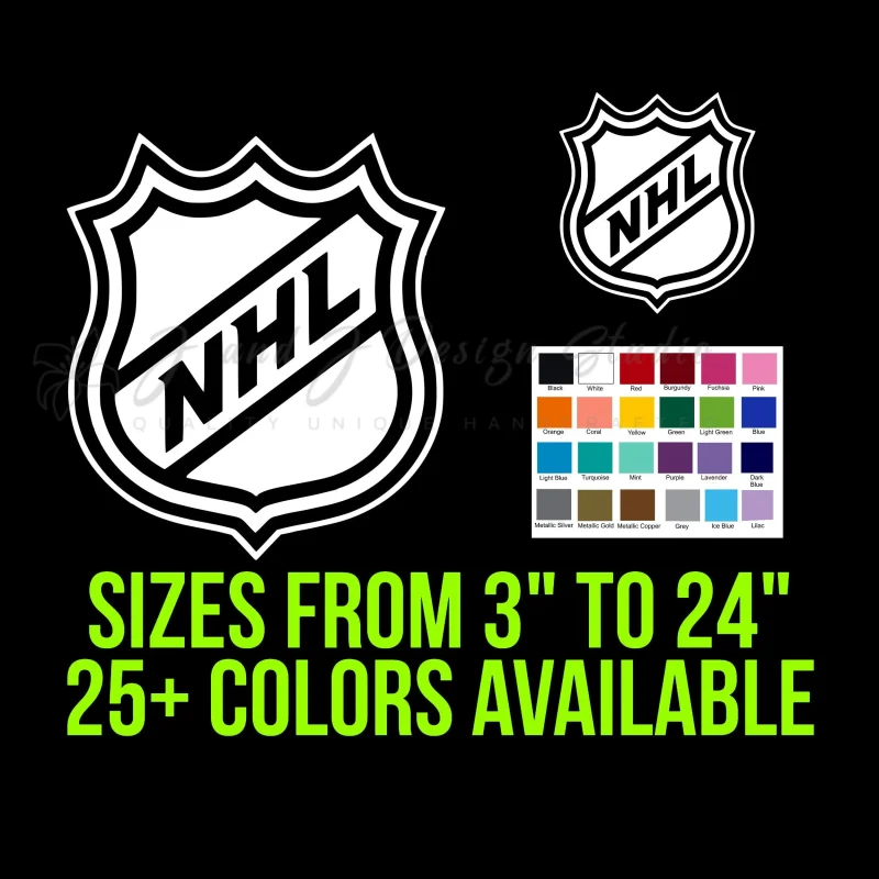 NHL Logo Vinyl Decal - Custom Size