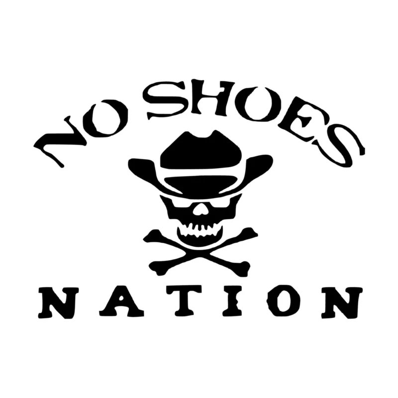 No Shoes Nation Vinyl Decal - Custom Size
