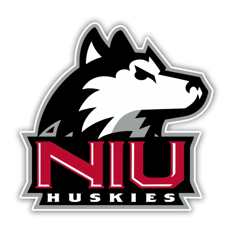 Northern Illinois Huskies Full Color Vinyl Sticker - Custom Size