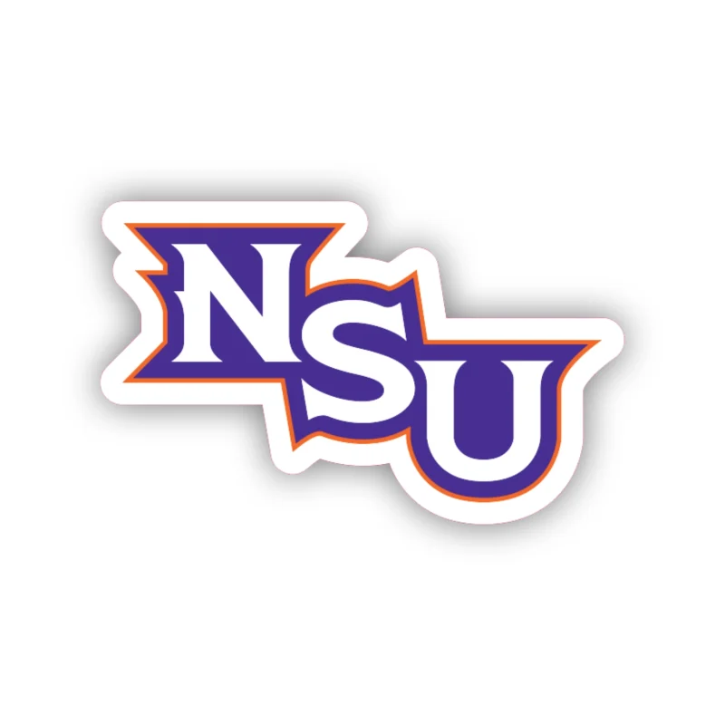 Northwestern State - Purple and Orange NSU - Iron On DTF Transfer - Custom Size