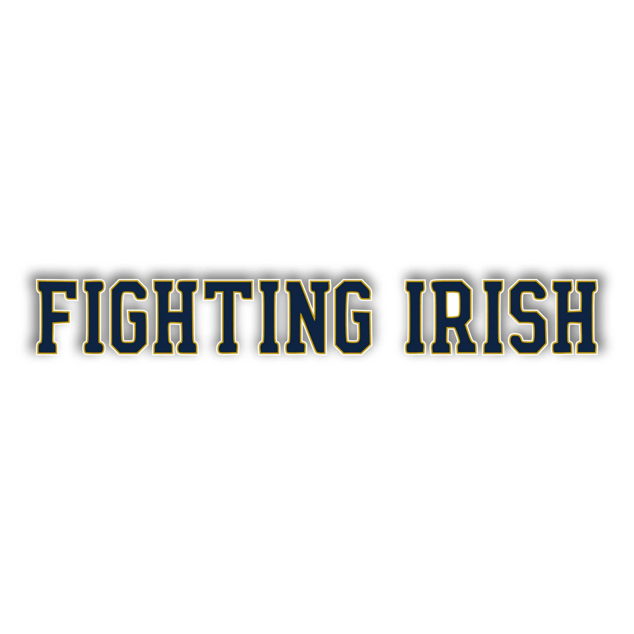 Notre Dame - Fighting Irish - Full Color Vinyl Sticker - Custom Size