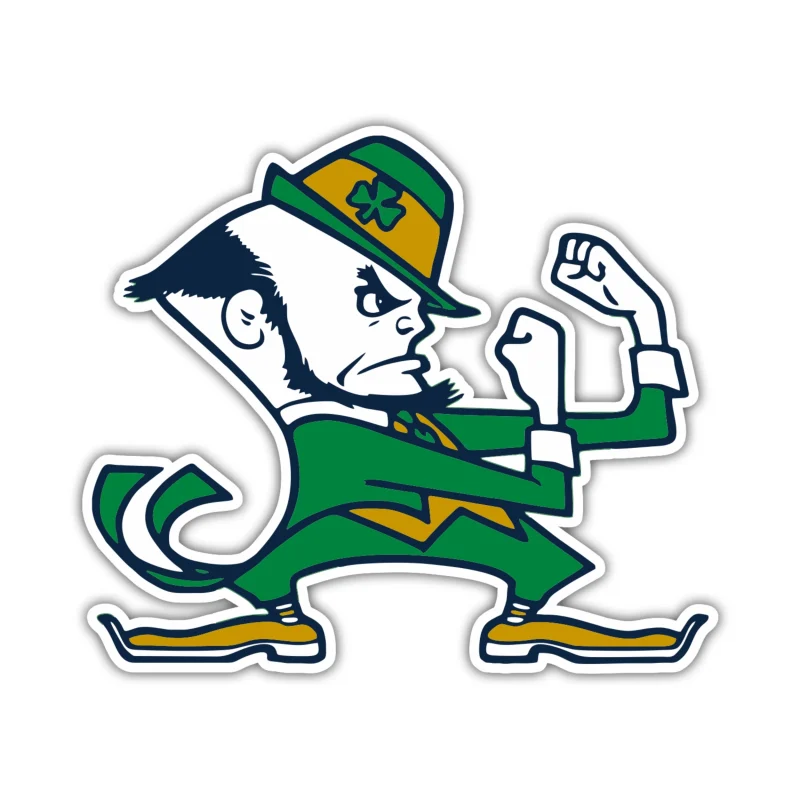 Notre Dame - Leprechaun - Temporary Tattoo