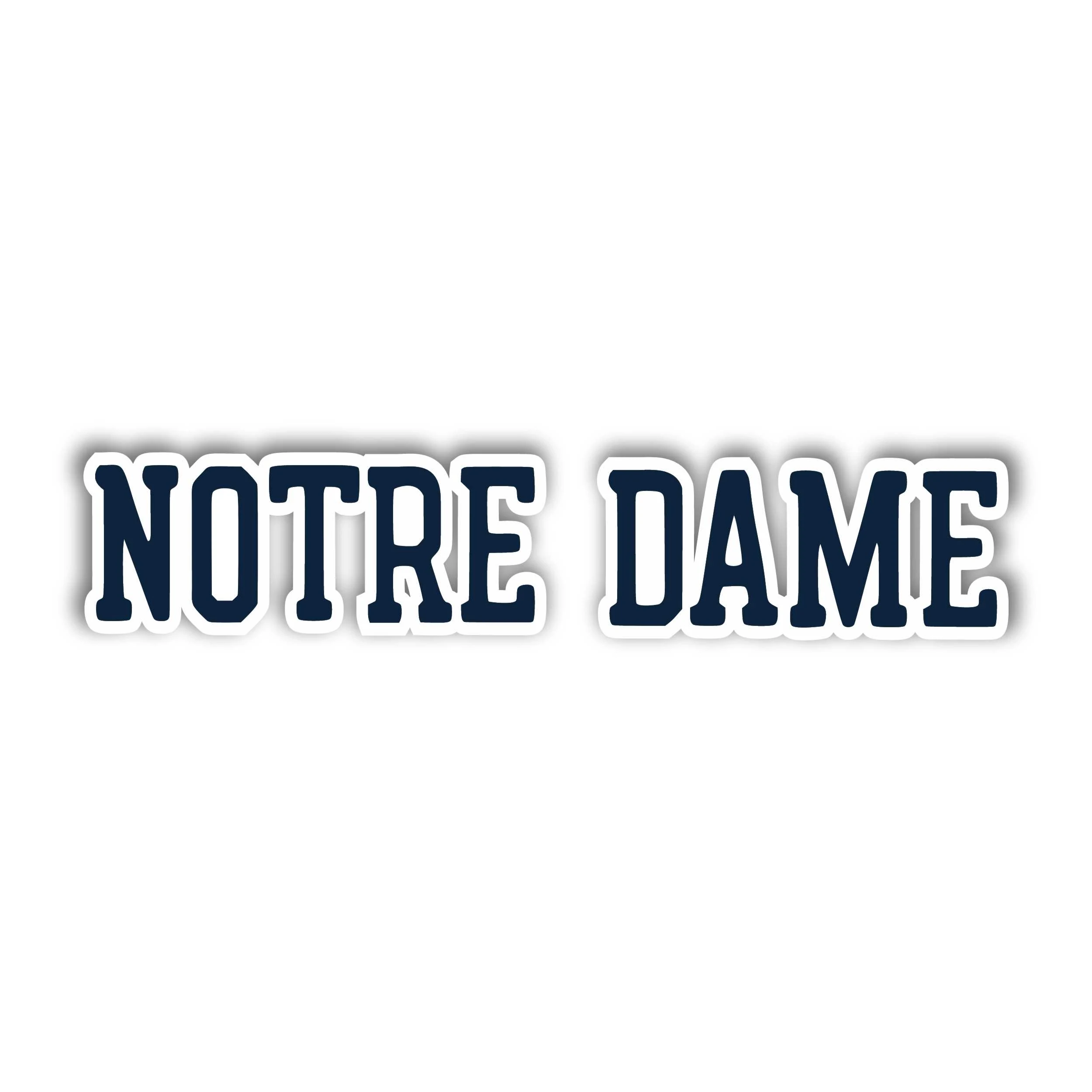 Notre Dame -Notre Dame- Full Color Vinyl Sticker - Custom Size
