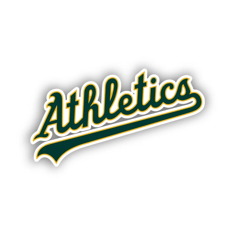 Oakland Athletics - Athletics Cursive - Iron On DTF Transfer - Custom Size