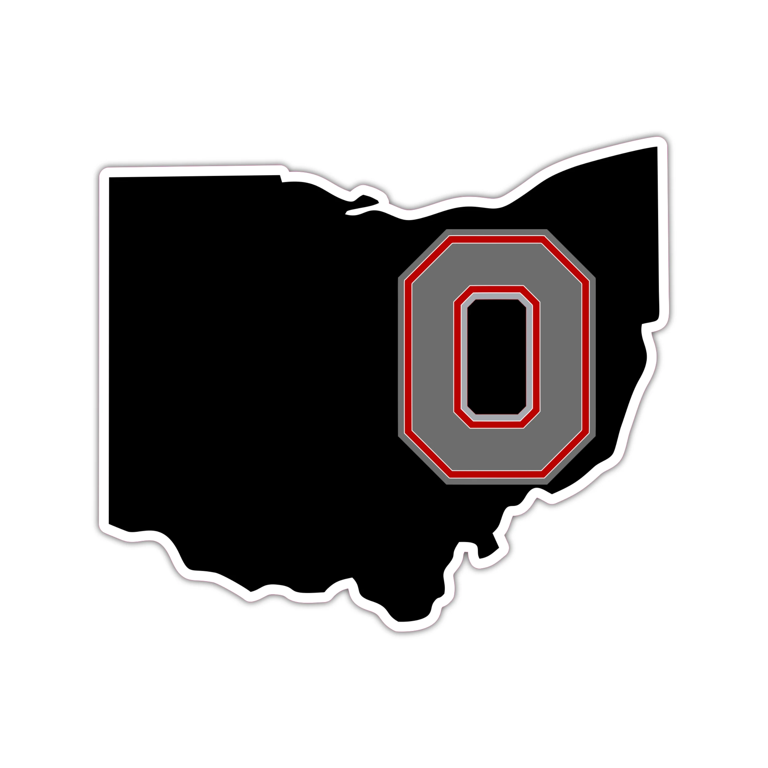 Ohio State Buckeyes - Black State - Iron On DTF Transfer - Custom Size