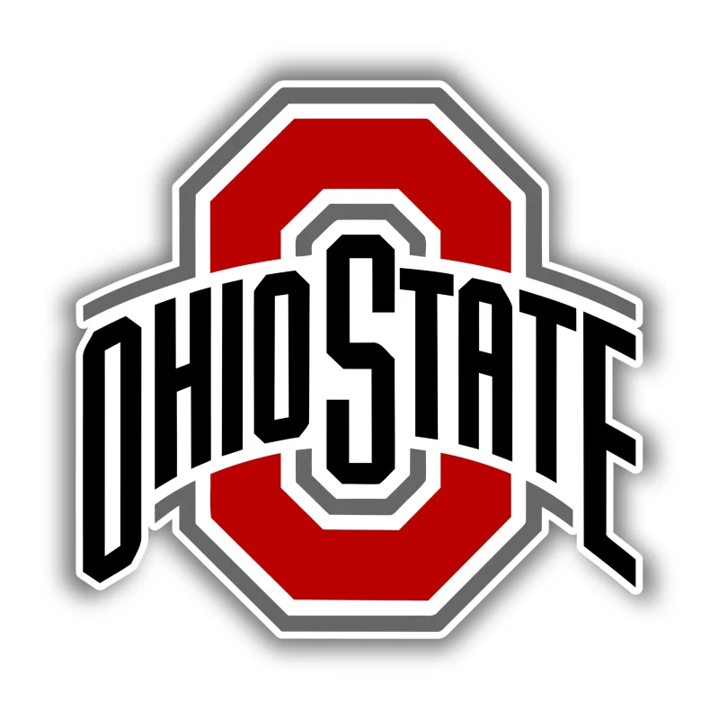 Ohio State Buckeyes - Red and Black Ohio State - Iron On DTF Transfer - Custom Size