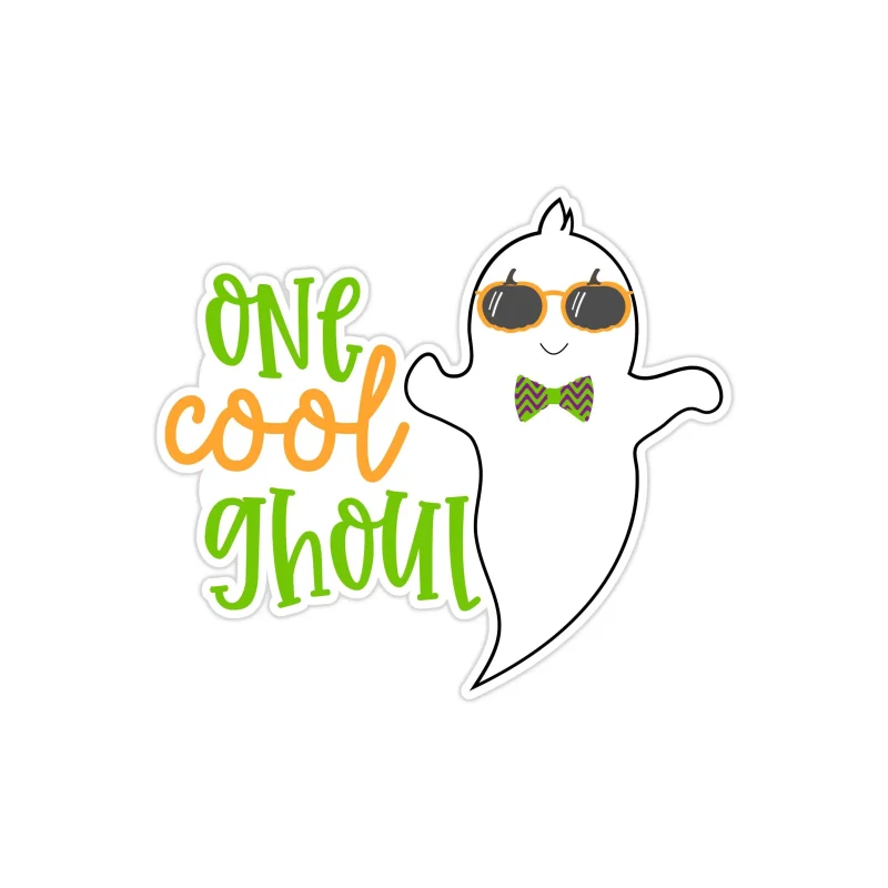 One Cool Ghoul Full Color Vinyl Decal - Custom Size