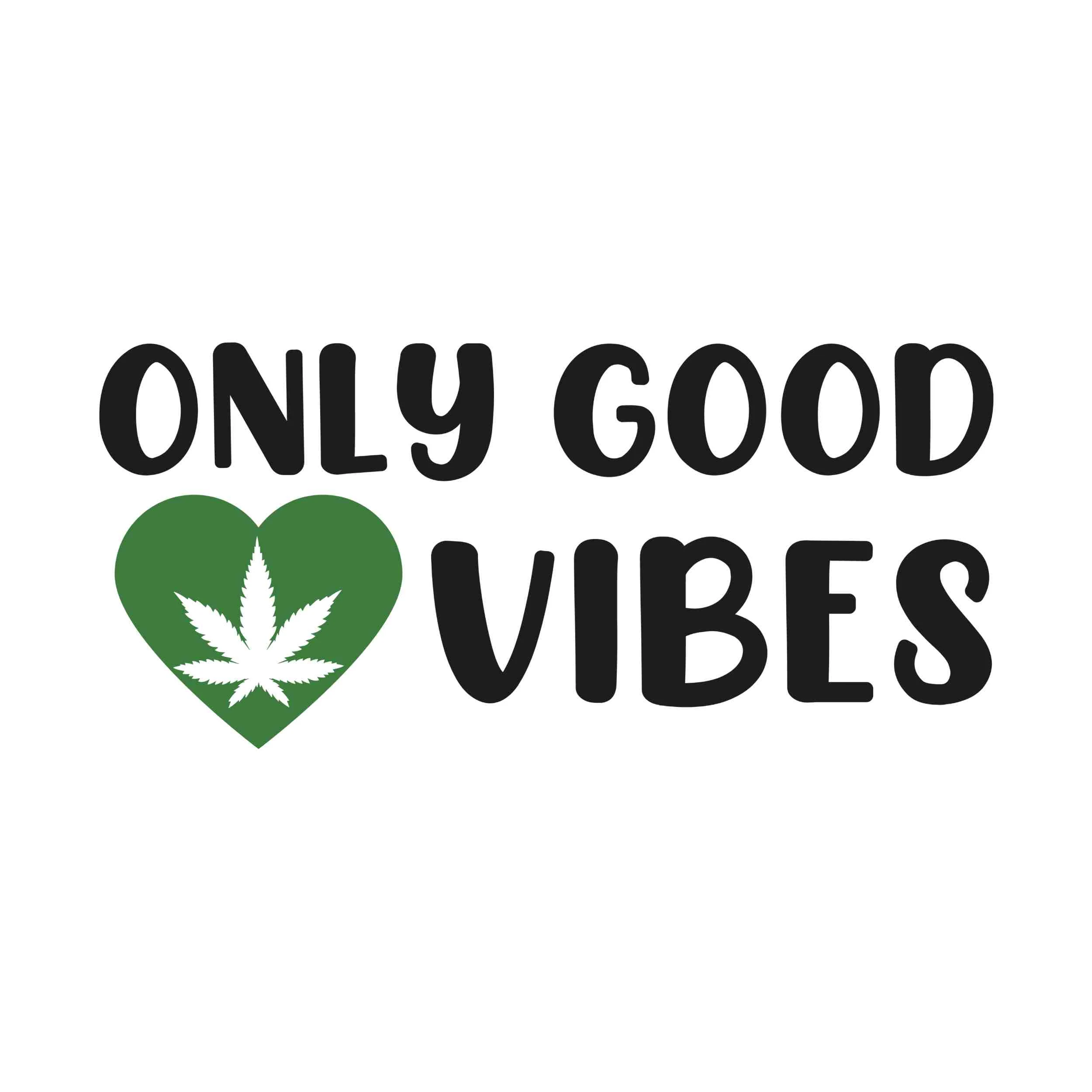 Only Good Vibes - Iron On DTF Transfer - Custom Size
