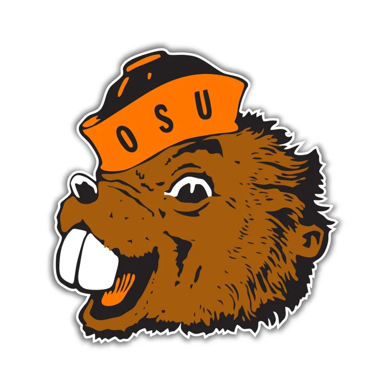 Oregon State Beavers Full Color Vinyl Decal - Custom Size