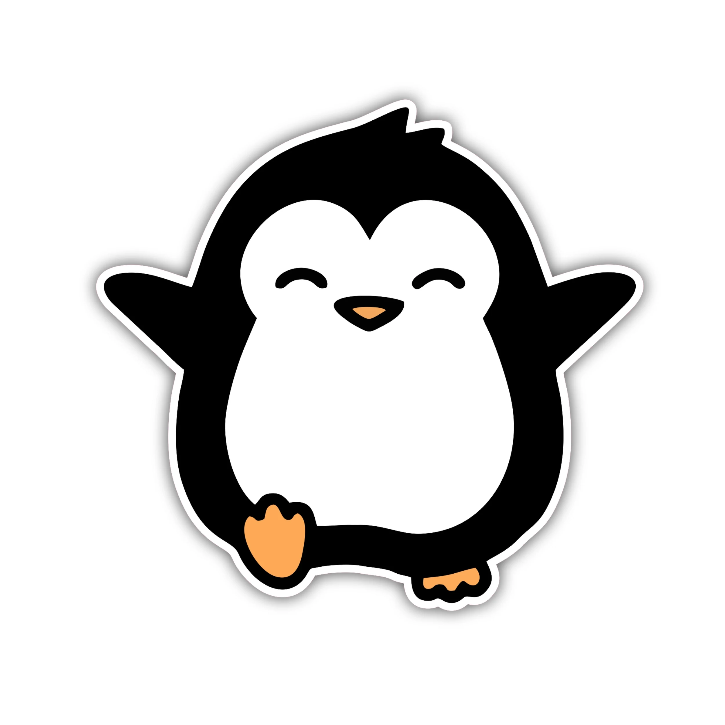 Penguin - Iron On DTF Transfer - Custom Size
