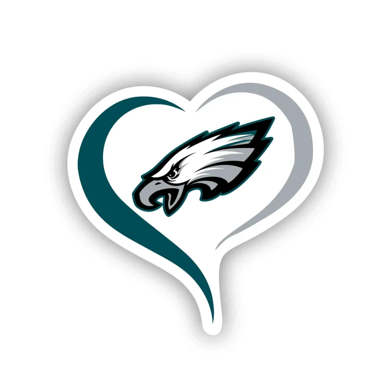 Philadelphia Eagles- Full Color Vinyl Sticker - Custom Size