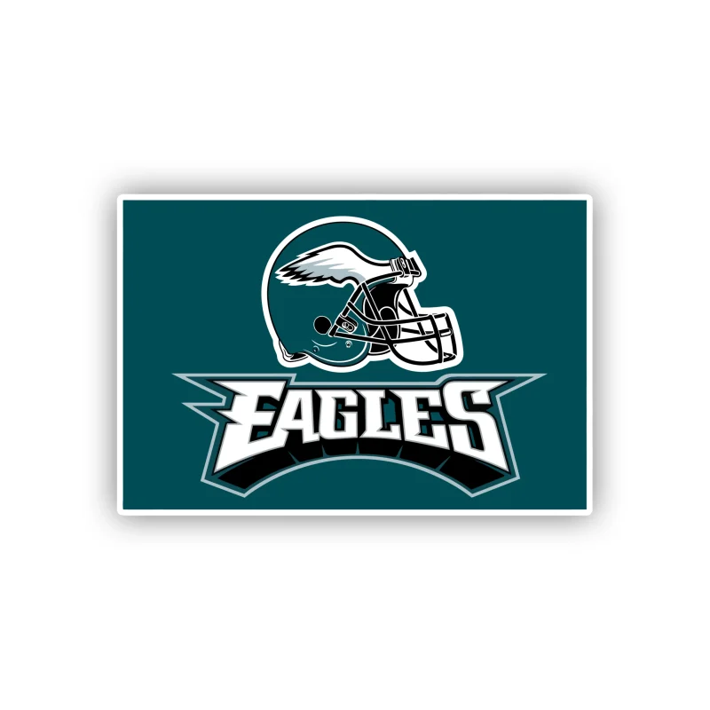 Philadelphia Eagles - Helmet with Name - Temporary Tattoo