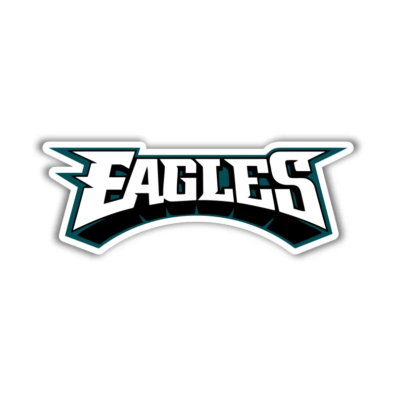 Philadelphia Eagles - Logo Name - Temporary Tattoo