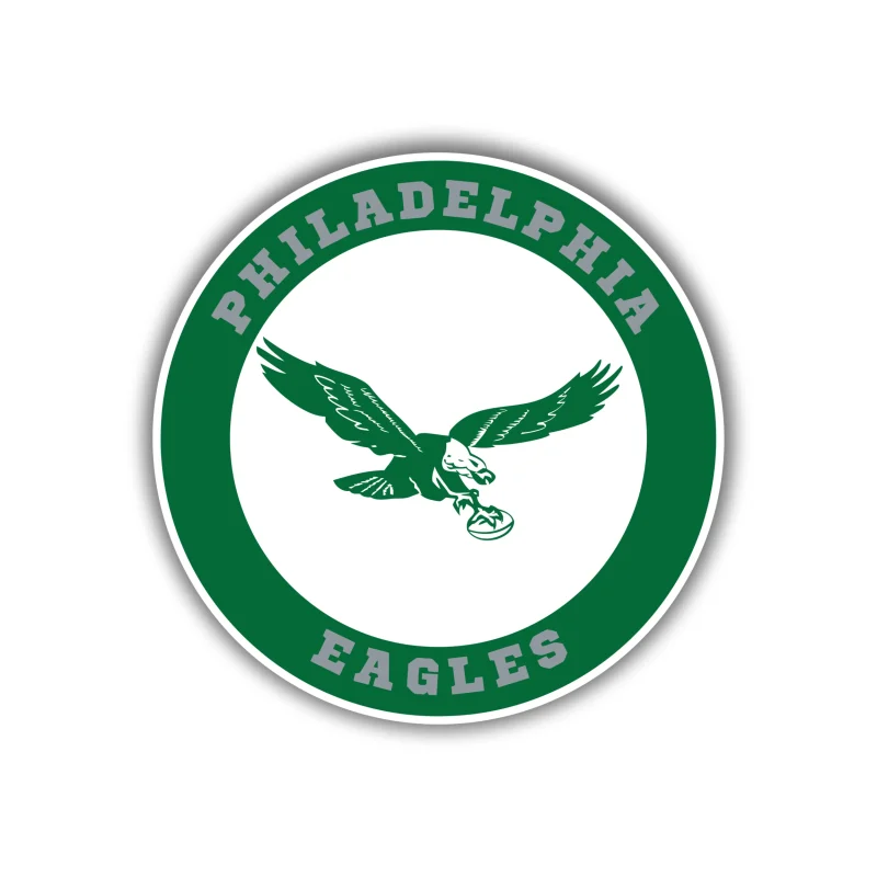Philadelphia Eagles - Retro Circle - Temporary Tattoo