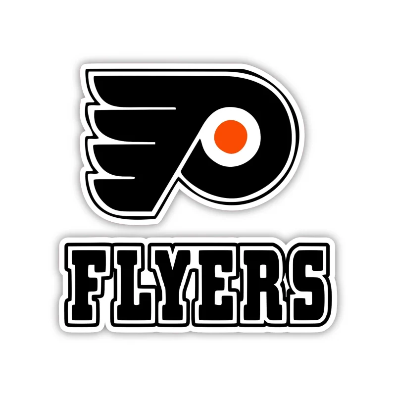 Philadelphia Flyers - P With Wings And Flyers - Iron On DTF Transfer - Custom Size