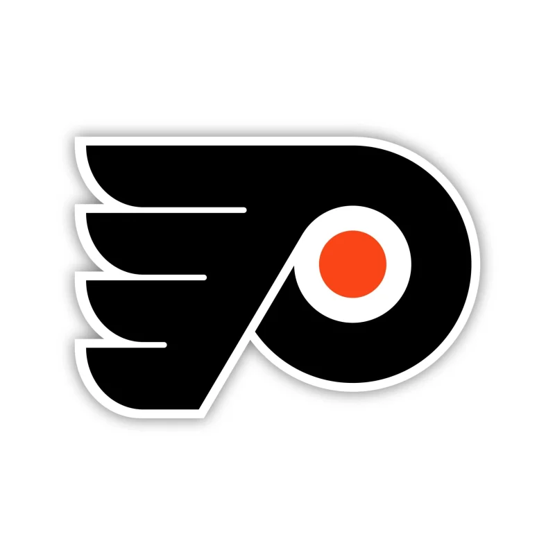 Philadelphia Flyers - P With Wings - Iron On DTF Transfer - Custom Size