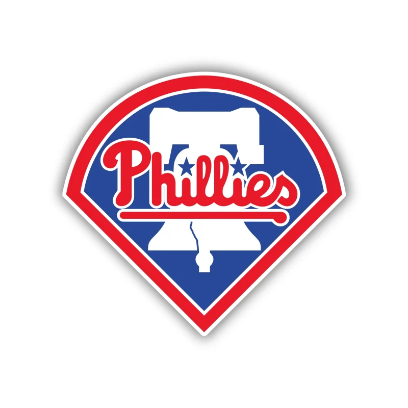 Philadelphia Phillies - Home Plate with Bell - Iron On DTF Transfer - Custom Size