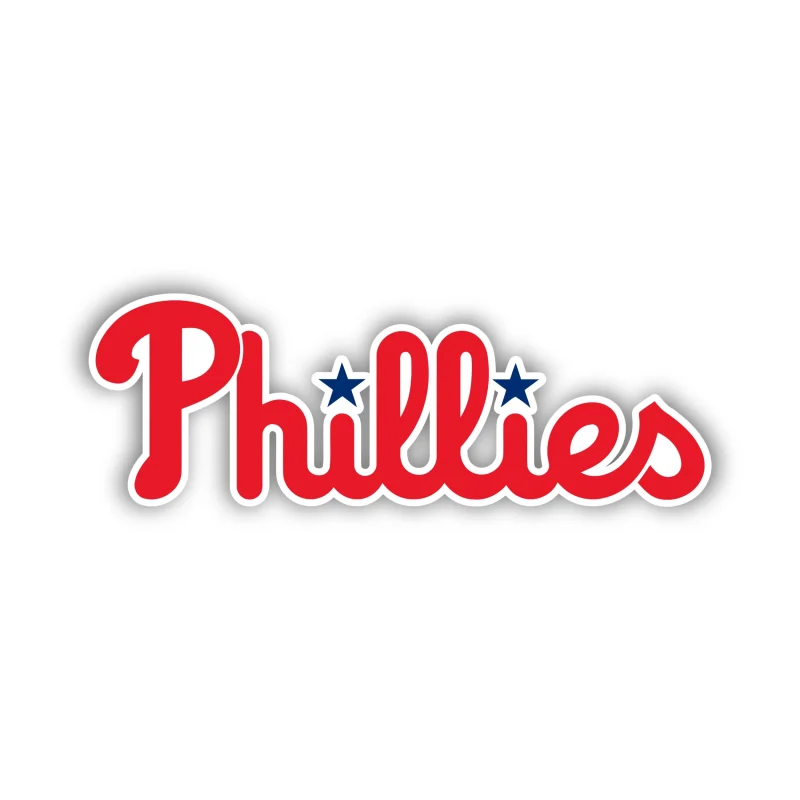 Philadelphia Phillies - Phillies Cursive - Iron On DTF Transfer - Custom Size