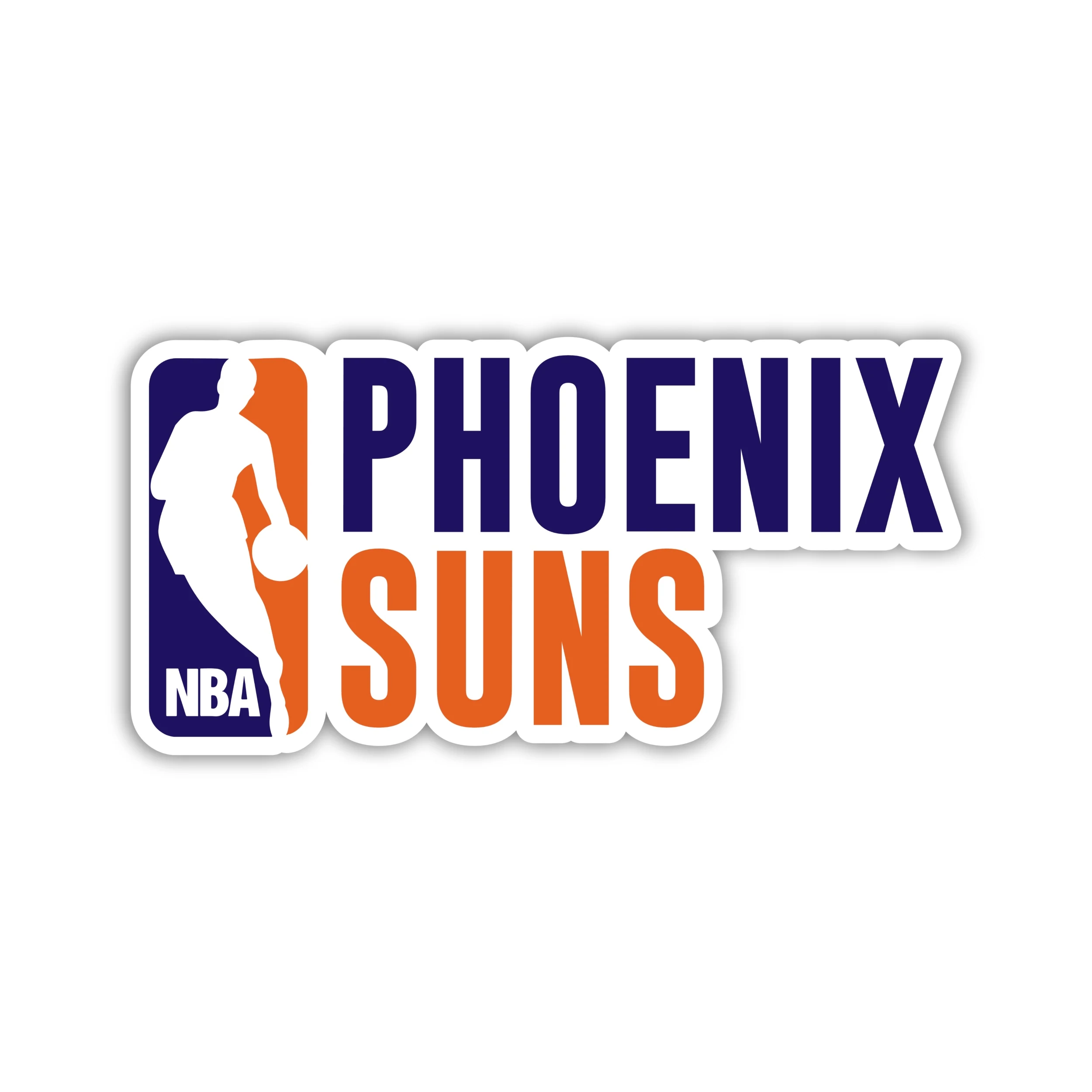 Phoenix Suns - NBA Logo With Name - Iron On DTF Transfer - Custom Size