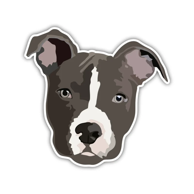 Pitbull - Iron On DTF Transfer - Custom Size