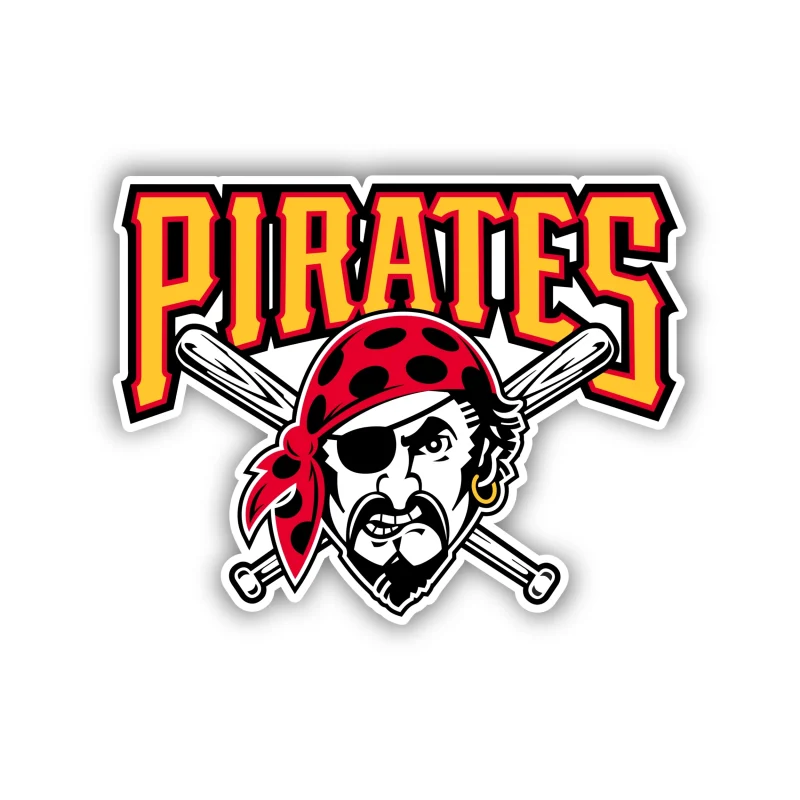 Pittsburgh Pirates - Pirate Head with Name - Iron On DTF Transfer - Custom Size