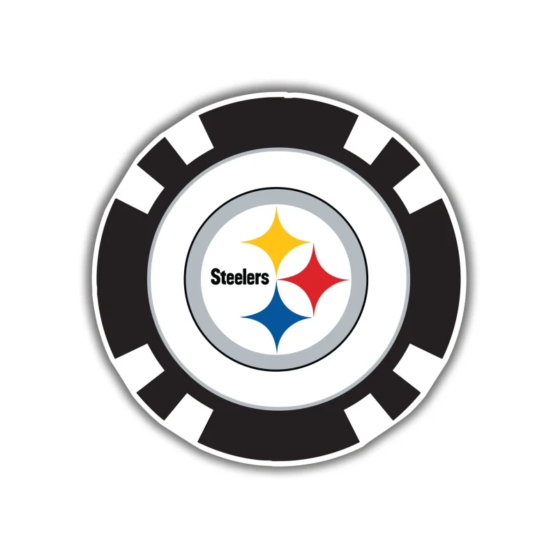 Pittsburgh Steelers - Poker Chip - Temporary Tattoo