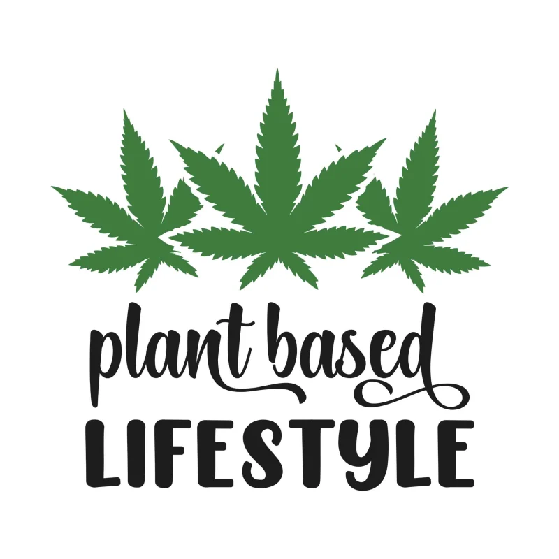 PLANT BASED LIFESTYLE - Iron On DTF Transfer - Custom Size