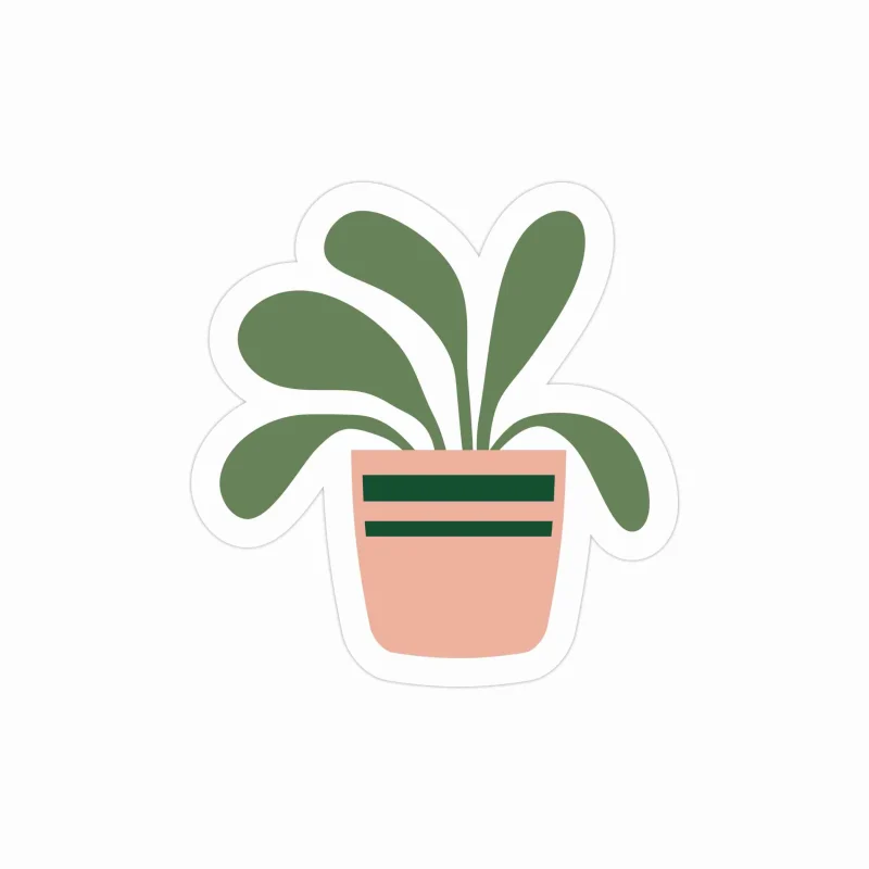 Plant Full Color Vinyl Decal - Custom Size