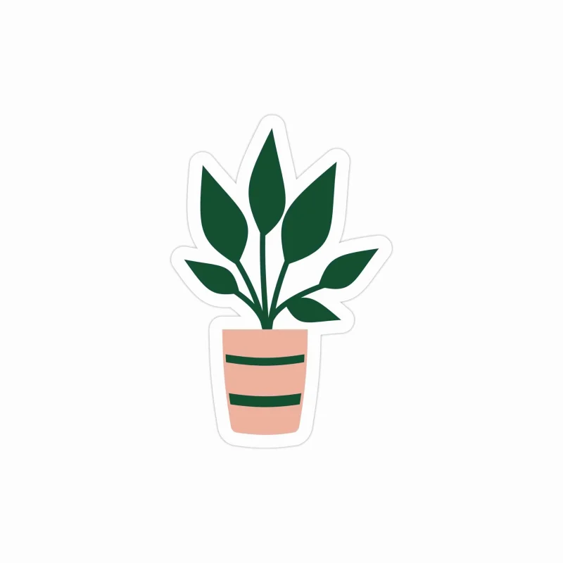 Plant Full Color Vinyl Decal - Custom Size