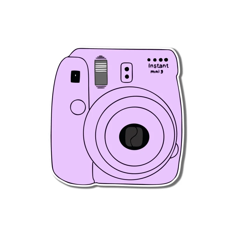 Polaroid Camera Full Color Vinyl Decal - Custom Size