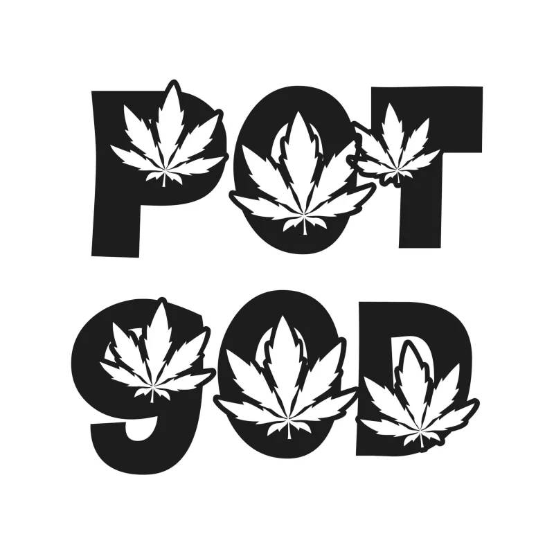 POT GOD - Iron On DTF Transfer - Custom Size