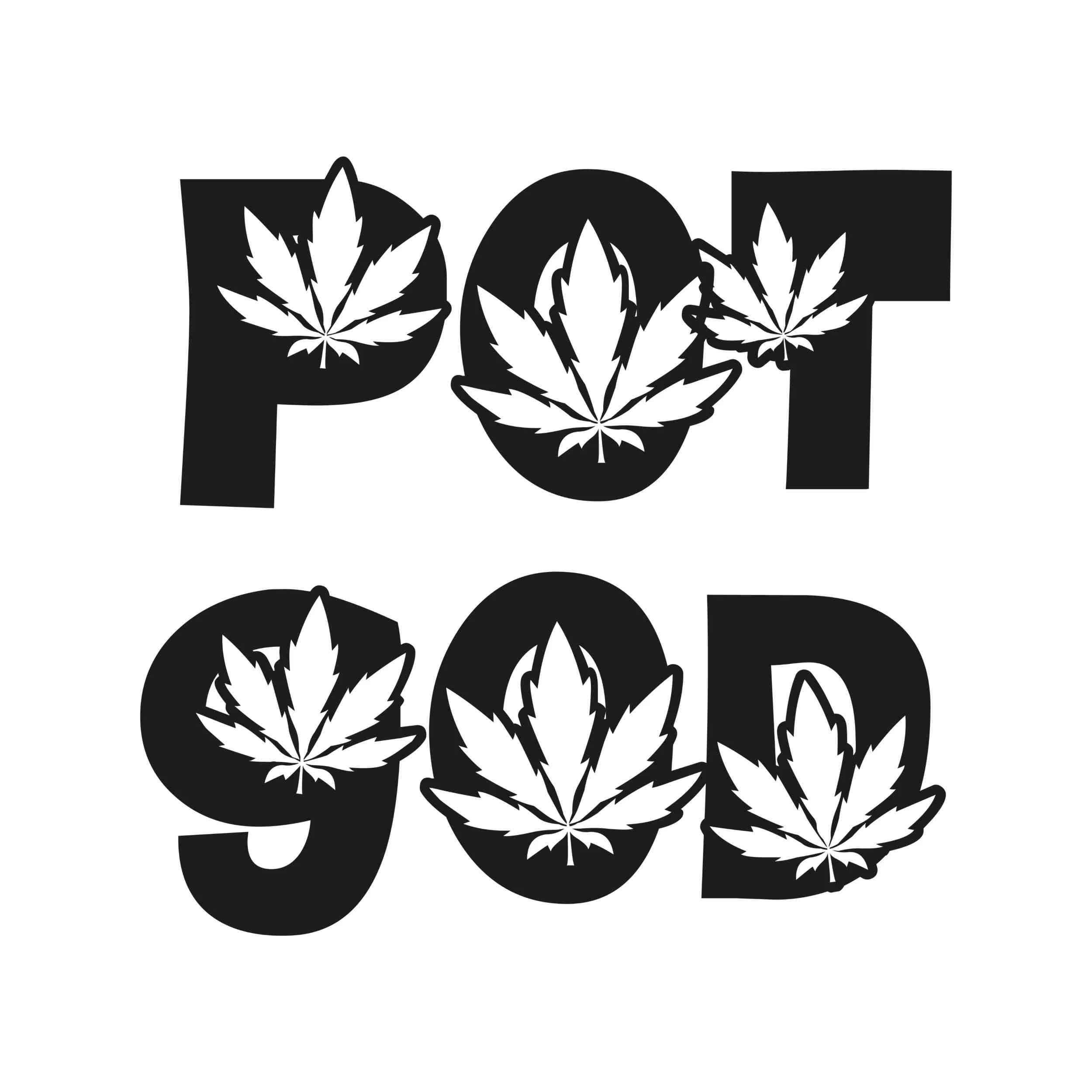 POT GOD - Iron On DTF Transfer - Custom Size