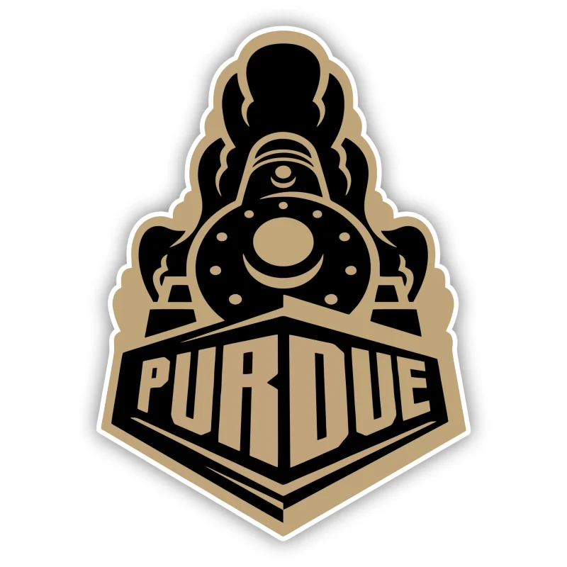Purdue Boilermakers - Black and Gold Train - Iron On DTF Transfer - Custom Size