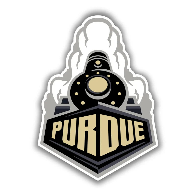 Purdue Boilermakers - Black Train - Iron On DTF Transfer - Custom Size